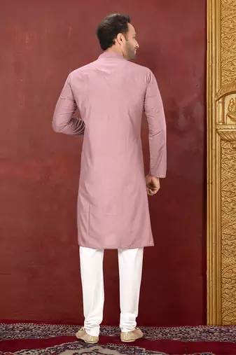 Ranak Mauve Muslin Cotton Kurta Pajama
