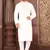 Ranak White Cotton Satin Kurta Pajama