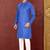 Ranak Blue Cotton Silk Kurta Pajama