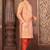 Ranak Peach Banarasi Jacquard Kurta Pajama