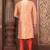 Ranak Peach Banarasi Jacquard Kurta Pajama