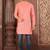 Ranak Peach COTTON LINEN Short Kurta