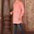 Ranak Peach COTTON LINEN Short Kurta
