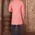 Ranak Peach COTTON LINEN Short Kurta