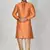 Ranak Orange Banarasi Jacquard Kurta Pajama