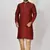 Ranak Maroon Art Silk Kurta Pajama