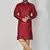 Ranak Maroon Art Silk Kurta Pajama