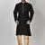 Ranak Black Mulbary Cotton Silk Kurta Pajama