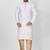 Ranak White Mulbary Cotton Silk Kurta Pajama