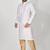 Ranak White Mulbary Cotton Silk Kurta Pajama