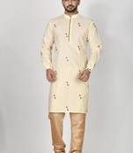 Ranak Lemon Cotton Kurta Pajama