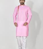 Ranak Pink Cotton Kurta Pajama