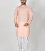 Ranak Baby Pink Cotton Kurta Pajama