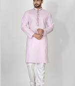 Ranak Purple Cotton Kurta Pajama