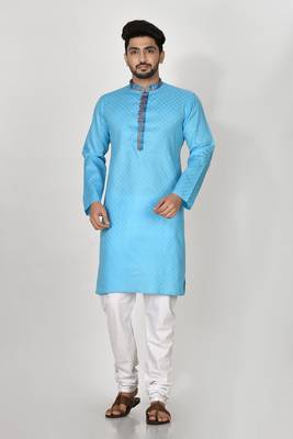 Ranak Firoza Cotton Kurta Pajama 1