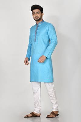 Ranak Firoza Cotton Kurta Pajama 2