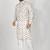 Ranak Brown Cotton Print Kurta Pajama