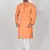 Ranak Orange Cotton Kurta Pajama