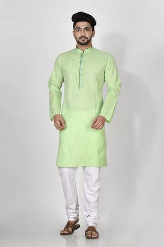 Ranak Pista Cotton Kurta Pajama