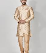 Ranak Cream Banarasi Jacquard Kurta Pajama