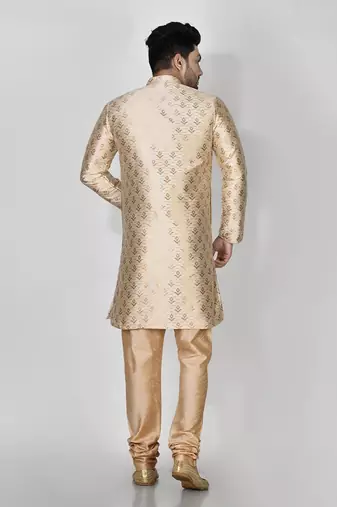 Ranak Cream Banarasi Jacquard Kurta Pajama