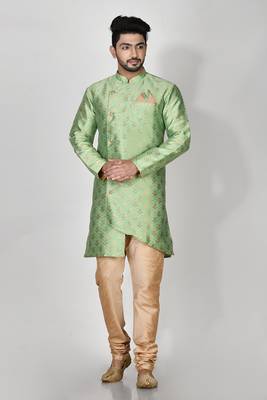 Ranak Pista Banarasi Jacquard Kurta Pajama 1