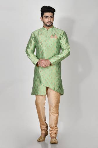 Ranak Pista Banarasi Jacquard Kurta Pajama