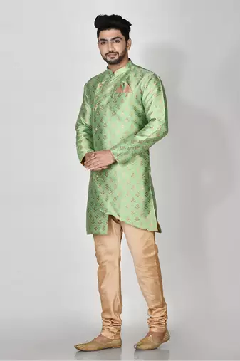 Ranak Pista Banarasi Jacquard Kurta Pajama
