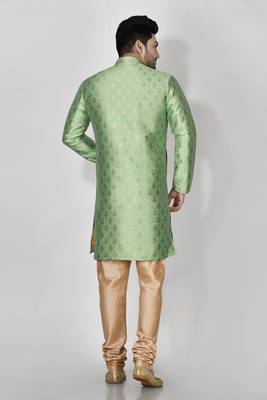 Ranak Pista Banarasi Jacquard Kurta Pajama 3