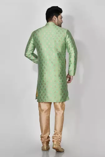Ranak Pista Banarasi Jacquard Kurta Pajama