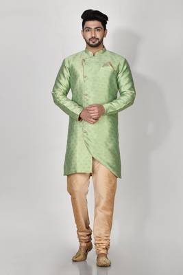 Ranak Pista Banarasi Jacquard Kurta Pajama 1