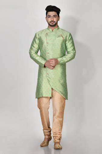 Ranak Pista Banarasi Jacquard Kurta Pajama