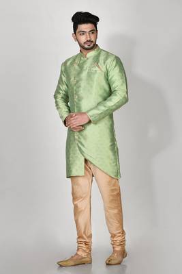 Ranak Pista Banarasi Jacquard Kurta Pajama 2
