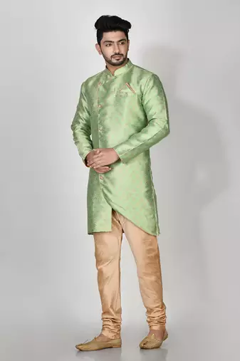 Ranak Pista Banarasi Jacquard Kurta Pajama