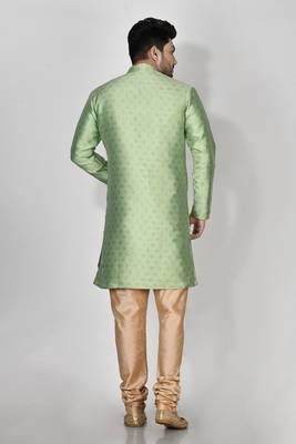 Ranak Pista Banarasi Jacquard Kurta Pajama 3