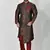Ranak Brown Banarasi Jacquard Kurta Pajama