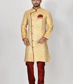 Ranak Gold Banarasi Jacquard Kurta Pajama