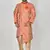 Ranak Orange Banarasi Jacquard Kurta Pajama