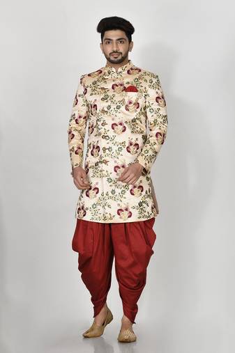 Ranak Multicolour Mulbary Silk Indo Western
