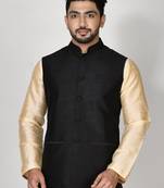 Ranak Black Dupion Silk Jacket