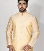 Ranak Cream Dupion Silk Jacket