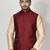 Ranak Wine Art Silk Jacket