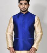 Ranak Riyal Blue Art Silk Jacket