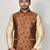 Ranak Brown Jacquard Jacket