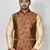 Ranak Brown Jacquard Jacket