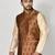 Ranak Brown Jacquard Jacket
