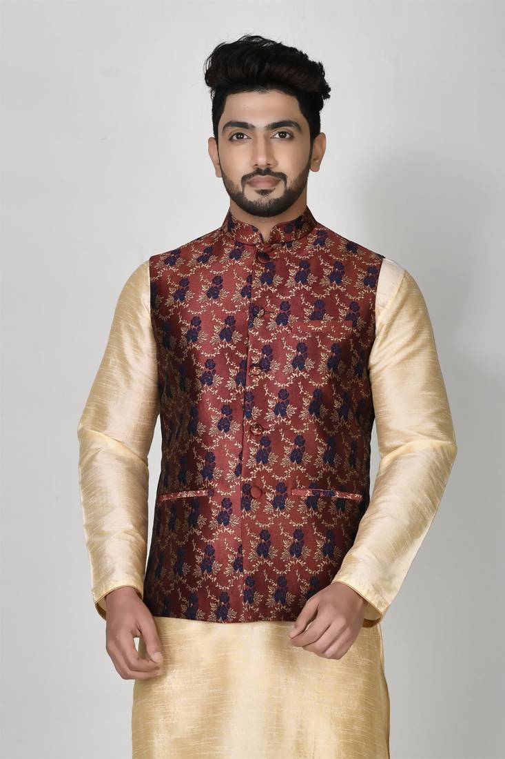 Ranak Copper Jacquard Jacket