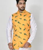 Ranak Multicolour Art silk Print Jacket