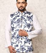 Ranak Multicolour Art Silk Nehru Jacket