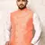 Ranak Pink Art Silk Nehru Jacket